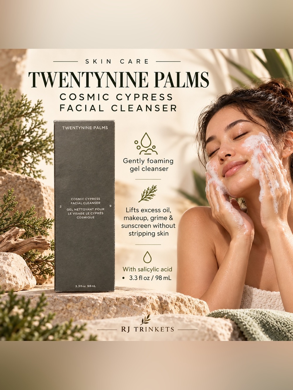 Twentynine Palms Cosmic Cypress Facial Cleanser - Green